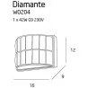 MAXlight DIAMANTE II W0204 Wall lamp