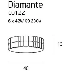 MAXlight DIAMANTE C0121, C0122 Plafon