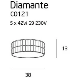 MAXlight DIAMANTE C0121, C0122 Plafond