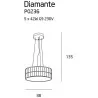 MAXlight DIAMANTE P0236, P0238 Suspension lamp