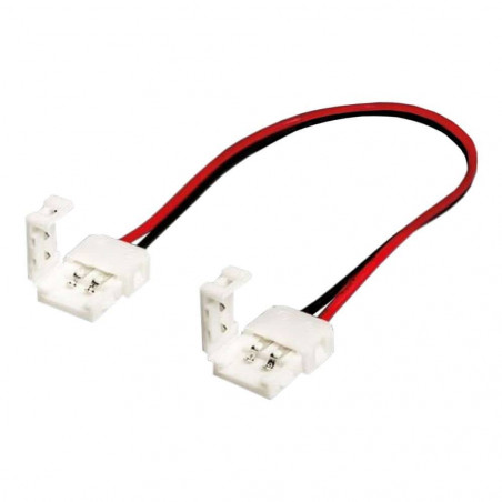 Connector for single color LED strips 10mm double cable