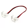 Connector for single color LED strips 10mm double cable