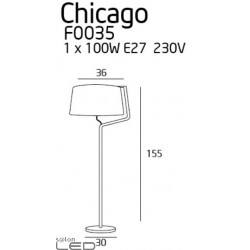 MAXlight CHICAGO F0035, F0036, F0037 Lampa podłogowa