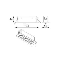 CLEONI Denon T191RT recessed LED 15W