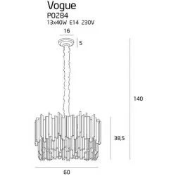 Maxlight VOGUE P0284 Hanging lamp