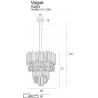 Maxlight VOGUE P0283 Hanging lamp