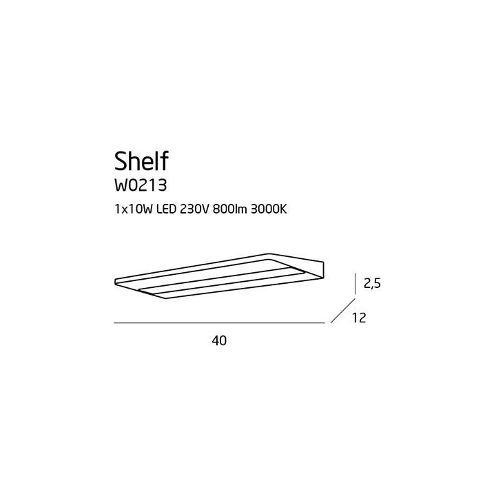 Maxlight SHELF W0213 Kinkiet