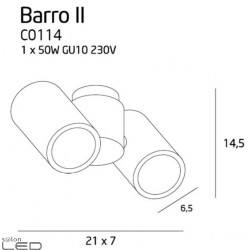 MAXlight Barro II C0113, C0114 Plafon