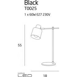 Maxlight BLACK T0025 Lampka biurkowa