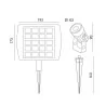 Kobi SOLAR LED reflektor solarny 2x1W