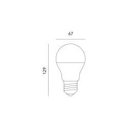 Bulb E27 ORO P60 50LED Plata warm-white