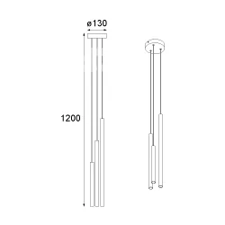 CLEONI NER T169/ZBH3 Lampa wisząca