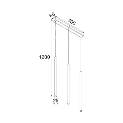 CLEONI NER T169/ZPD3 Lampa wisząca