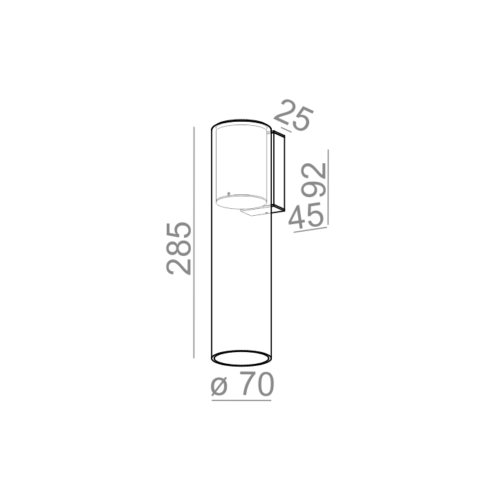 AQFORM MODERN GLASS Tube LED kinkiet 8,5W 26522, 26523, 26525