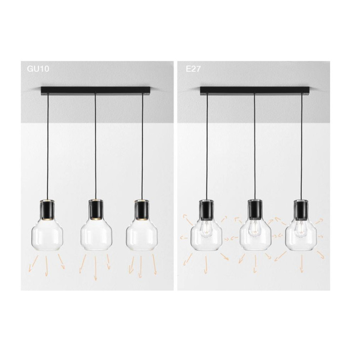 AQFORM MODERN GLASS Barrel E27suspended 50475