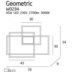 MAXlight GEOMETRIC W0233, W0234 kinkiet LED