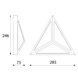 CLEONI SERISA 1404 /A3 Wall lamp