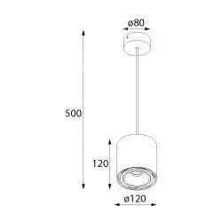 CLEONI TITO T113B7 Lampa wisząca