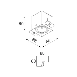 CLEONI GUTAR T152B1Ahd oprawa stropowa