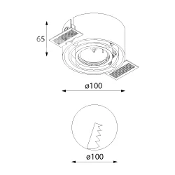 CLEONI ERKU T185A1Ahd ceiling luminaire