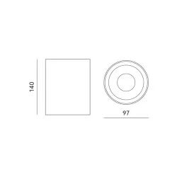 Kobi KIVI surface mounted lamp GU10