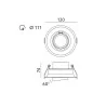 Kobi KOMA recessed 12V, 230V