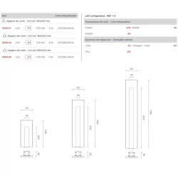 BPM TYRA 10561 Integrated wall LED lamp