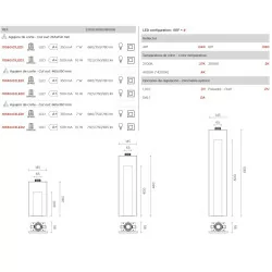 BPM LYRA 10560 integrated wall LED lamp