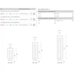 BPM MYRA 10564 integrated wall LED lamp