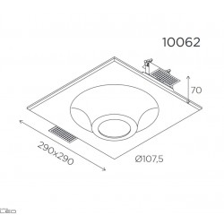 BPM VOLCANO 10062 integrated ceiling