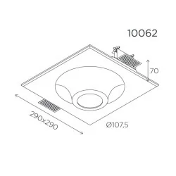 BPM VOLCANO 10062 oprawa gipsowa