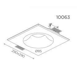 BPM KORAL 10063 integrated ceiling cismosil