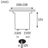 Paulmann Line Floor LED prostokątna 1x3,5W GU10