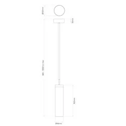 ASTRO KYOTO LED Pendant nickel IP44