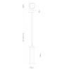 ASTRO KYOTO LED Pendant nikiel IP44