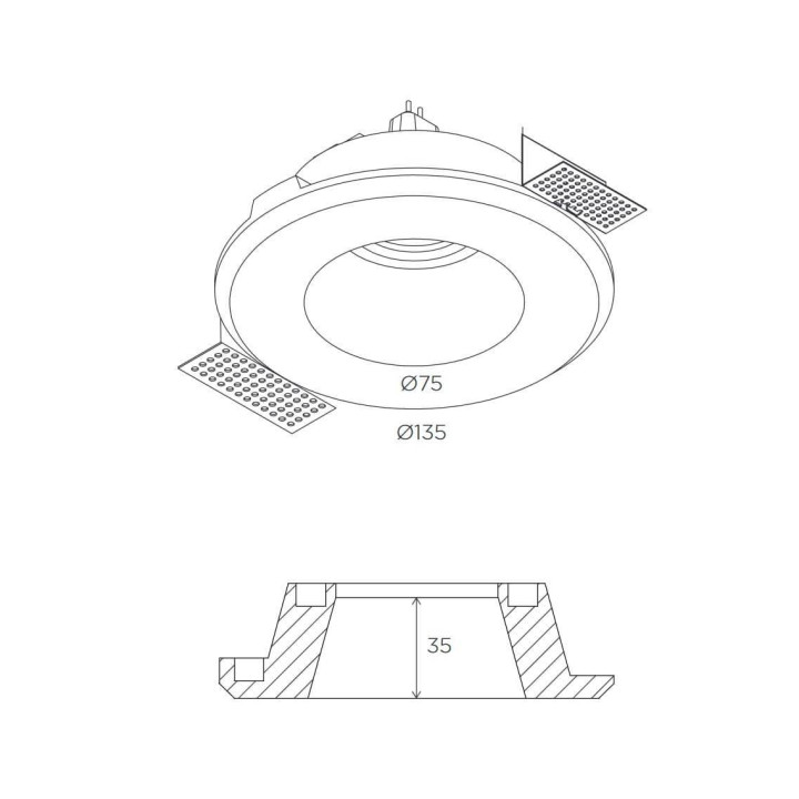 BPM ORTO 10126 integrated ceiling 7,5cm