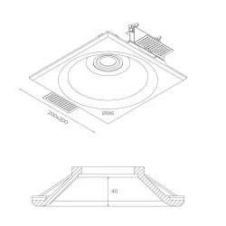 BPM ZETA 10001 integrated ceiling