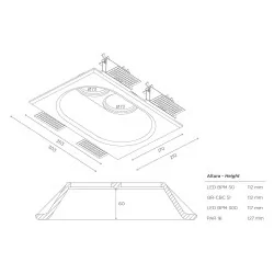 BPM ADHARA TWINS 10066 integrated ceiling