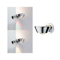 Paulmann Sabik Wall Sconce white, chrome