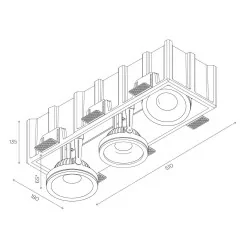 BPM AGENA 10045 adjustable integrated ceiling