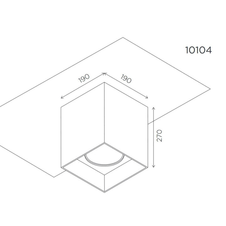 BPM NOCTUA 10104 oprawa gipsowa AR111