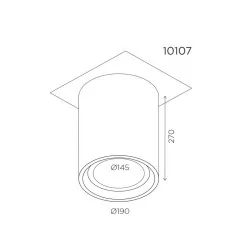 BPM ANDROMEDA 10107 plaster surface AR111