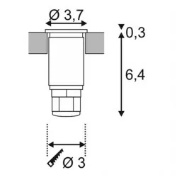 SLV DASAR 370 233540 12V/24V IP67 stainless steel 316