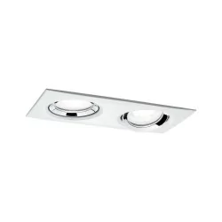 Paulmann Nova Plus LED recessed luminaire 2x6W rectangular