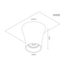 BPM VENUS 10105 oprawa gipsowa AR111