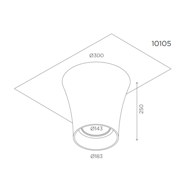 BPM VENUS 10105 plaster surface AR111