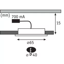 Paulmann WHIRL Mini LED recessed kit