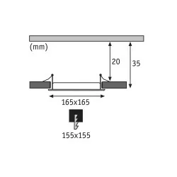 Paulmann Quality Recessed white, chrome IP44