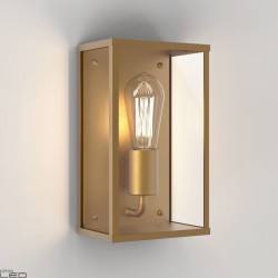 ASTRO Homefield Coastal is a brass-colored outdoor wall lamp