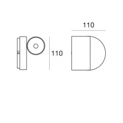 Linea light BART 7956, 7957 Wall light white, black